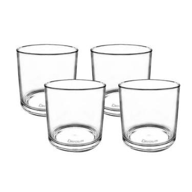 Imagem de Kit 4 Copos Whisky 320Ml Policarbonato - Krystalon
