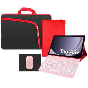 Imagem de Capa Giratória Para Galaxy Tab Tablet A9+ Plus X210 X216 Kit Completo 