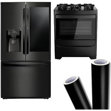 Imagem de Adesivo de Parede 5m x 50cm Autocolante Envelopamento Preto Fosco Lousa Quadro Negro Decoração e Escrita Criativo