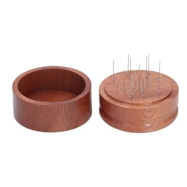 Imagem de Distribuidor de agulha de café Shabili Wood Time Labor Economizando Minúcia de madeira Tool Tool Ferramenta Elegante Distribuição de café uniforme e eficiente para a Brewing (53mm)