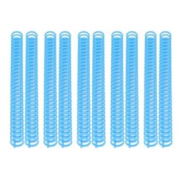Imagem de ASHATA 10 Pacote 30 Pentes de Encadernação de Anel, Multicoloris, Capacidade de 150 Folhas, Tamanho de Papel A4 B5 A5, Encadernação Combina Espinhas para Estudantes e Colegas de (Azul)