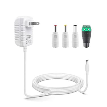 Imagem de VOLTKARE [Listado Pela Ul] Fonte De Alimentação 12V, Carregador 12W, Adaptador Ca 1000Ma 850Ma 600Ma 500Ma 300Ma, Cabo Comutação Cc 12V Regulado, Plugue 10 Pés Com 4 Pontas