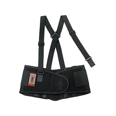 Imagem de Ergodyne ProFlex 2000SF suporte traseiro, 8,5" elastano, design em forma de V e estadias patenteadas para suporte adicional, 11287, Preto, 3X-Large