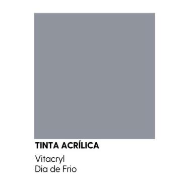 Imagem de Tinta Emborrachada Acetinada Cinzas - Vitacryl, Dia de Frio, 3,6 lts
