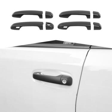 Imagem de Amayum Adequado para Toyota 4 Runner 2010-2024 Exter Door Handle Cover Trim with Smart Key Holes Outdoor Handle Frame Exterior Door Accessories, Matte Black