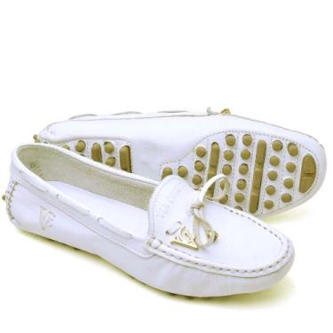 Imagem de Mocassim Feminino Casual Drive Macio Confortável Em Couro Legítimo - L