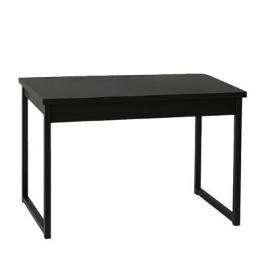 Imagem de Escrivaninha Mesa Escritório Estilo Industrial - Home Office - Madeira - Preto - Branco - Rose Gold(Preto/Preto,120cm)