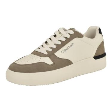Imagem de Calvin Klein Tênis masculino Balen, Natural claro/branco 141, 40