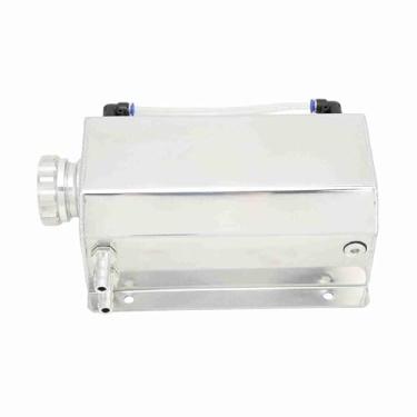 Imagem de Garrafa de Estouro de Refrigerante, Prata 2L Universal Radiador de Alumínio Garrafa de Estouro de Refrigerante Substituição de Acessórios para Carro para