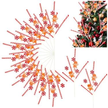 Imagem de Janinka 12 palhetas de árvore de Natal, 29 cm, galhos, galhos, enfeites de vaso, enchimento de vaso, decoração de casa, 12 peças