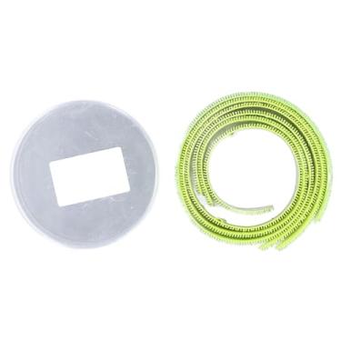 Imagem de Fita protetora para raquete de tênis, fita de proteção autoadesiva de nylon premium para raquetes de tênis, conjunto de 3 peças com caixa de plástico 21 mm de largura 378 mm de comprimento (verde