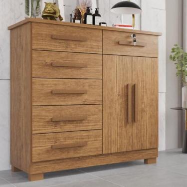 Imagem de Cômoda 02 Portas 06 Gavetas E 01 Chave Itália Com Sapateira - Tudo De 