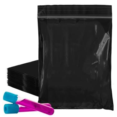 Imagem de PUREVACY Sacos de zíper âmbar para embalagem, 20 x 25 cm. Pacote com 1000 sacos de plástico. Sacos de plástico recicláveis. Sacos de zíper de polietileno de 2 mm de espessura. Saco reciclável com