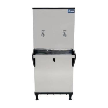 Imagem de Bebedouro Industrial Coluna Knox 50L 2 Torneiras Geladas Inox 220V (KX