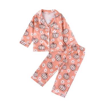 Imagem de Conjunto de pijama Fsadfeas Kids Girls Satin Halloween de 2 a 3 anos