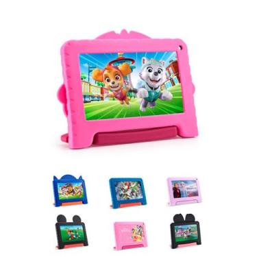 Imagem de Tablet Multilaser Disney Infantil 64GB 4Ram Netflix Youtube, Azul, 64G