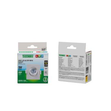Imagem de Spot Embutir Quadrado Alltop Mr16 5w - Taschibra 6500k (branca)