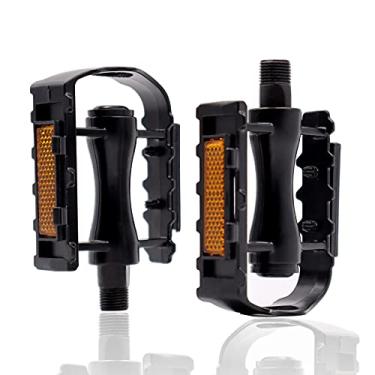Imagem de Pedais de bicicleta de estrada, pedais de bicicleta urbana, liga de alumínio durável selado eixo de rolamento pedais de bicicleta para bicicleta de montanha universal bicicleta de estrada bicicleta de
