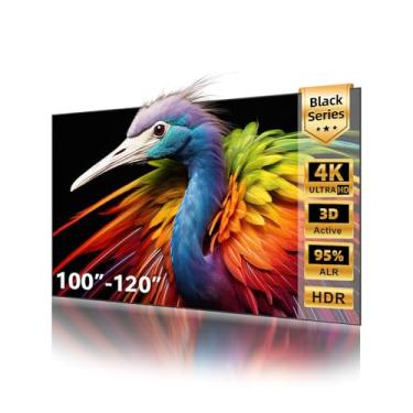 Imagem de NothingProjector Tela de Projetor, 100 polegadas, Rejeição de Luz Ambiente ALR CLR, 4K Ultra HD, Quadro Fixo 16:9, Tela de Projeção Montada na Parede para Projetores de Curta Distância, Série Preta