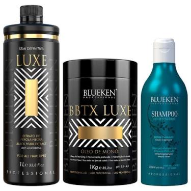Imagem de Luxe Blueken 1L + BTX Luxe 1Kg + Shampoo Detox Therapy 500Ml