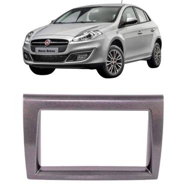 Imagem de Moldura 2 Din Bravo 2012 à 2016 Grafite Brilhante Painel Central Multimidia 6.2 e 7 Polegadas Som