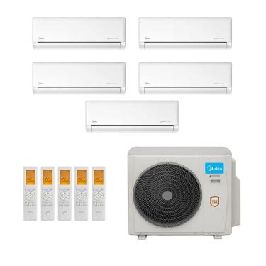 Imagem de Ar-Condicionado Multi Split Inverter Midea 42.000 (5x Evap HW 9.000) Quente/Frio 220V
