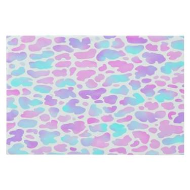 Imagem de CEBUGI Tapete de área 60 x 90 cm, macio, lavável, antiderrapante, com revestimento de borracha, estampa de leopardo, para sala de estar, quarto, decoração de casa