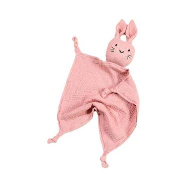 Imagem de Cobertor De Algodão Muslin Em Forma De Coelho Cartoon Para Bebês 30x30