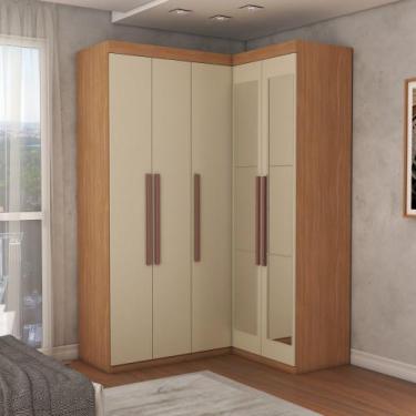 Imagem de Guarda-Roupa Solteiro Modulado Odisseia 5 Portas 12 Prateleiras com Es