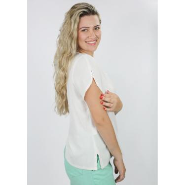 Imagem de Blusa Viscose Pau a Pique Básica Off White
