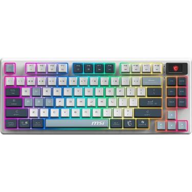 Imagem de Teclado Mecânico Gamer Sem Fio MSI Forge GK600 TKL SKY, Switch Linear, USB 2.0,Bluetooth STRIKE600-Unissex