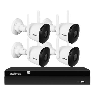 Imagem de Kit 4 Câmeras Wifi Im5 1080p + Nvr 4 Canais Intelbras