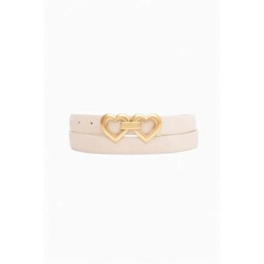 Imagem de Cinto Double Heart D Bell Outelet Fashion Off-White-Feminino
