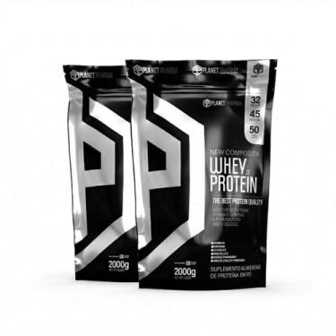 Imagem de Kit 2X Whey Protein 100% 32g de Proteína 2Kg - Planet Pharma -, Abacax