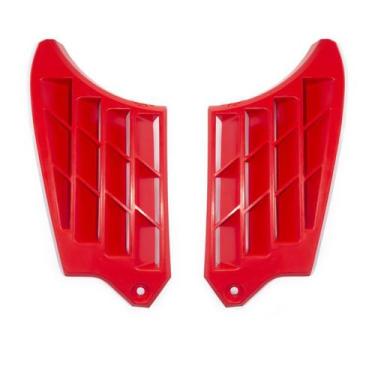 Imagem de Grade Protetora Aleta Bobina Radiador Biker Crf 250f, Vermelho