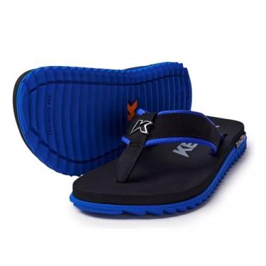 Imagem de Chinelo Sandália Kenner Kivah Cushy Gold Original, Preto, Azul, 37