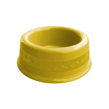 Imagem de Comedouro Plástico Furacão Pet Nº2 600ml - Amarelo