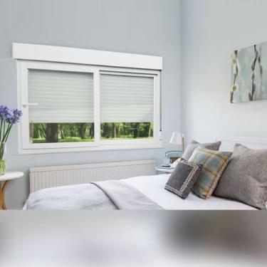 Imagem de Janela de PVC Integrada 140x150cm 2 Folhas com Vidro Liso e Cremona It