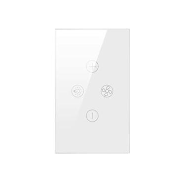 Imagem de Interruptor Inteligente AVATTO - para luz e ventilador de Teto - Compatível com ALEXA, Google Homneteto Wifi, sistema Tuya, compativel com Alexa, google home e IFTTT - Cor Branca