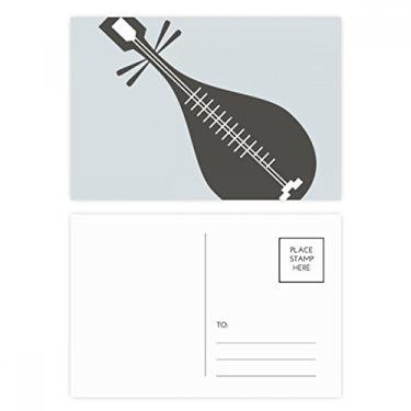 Imagem de Pipa Instruments – Conjunto de cartões postais com padrão chinês, cartão de agradecimento