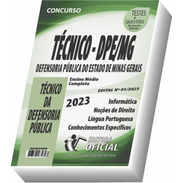 Imagem de Apostila DPE - MG - Técnico da Defensoria Pública