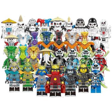 Imagem de Conjunto de 32 Pcs Ninjago Figuras Brinquedos Blocos de Construção