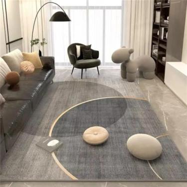 Imagem de Sala de estar tapete veludo cristal creme luz vento quarto estudo sofá mesa café cobertor cama, 01,80x160cm