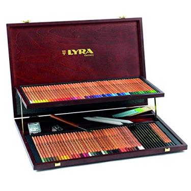 Imagem de Lápis de Cor com Estojo de Madeira, Lyra, 2004200, Rembrandt Polycolor, 106 Peças