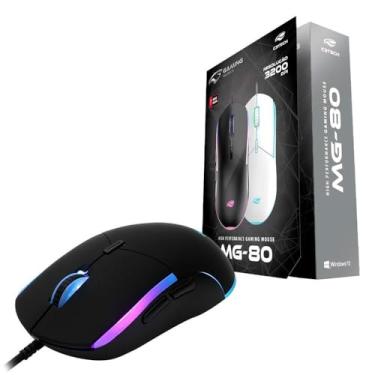 Imagem de C3Tech Mouse MG-80BK Preto Gaming USB2.0 Gold com LED multicores DPI até 3200 Ergonômico