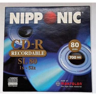 Imagem de cd-r 80 min 700mb nipponic 1x-52x sl80