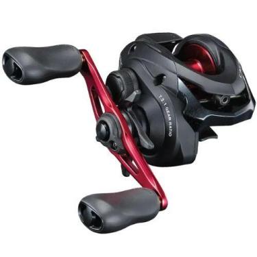 Imagem de Carretilha Shimano Caius 151 HG 7.2:1 Vermelho Esquerda