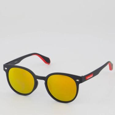 Imagem de Óculos de Sol Hang Loose Symbole C4 Preto e Vermelho, Único