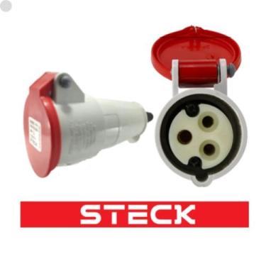 Imagem de Tomada Acoplamento Industrial 2p+t  32a 380/440v Steck 