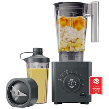 Imagem de Liquidificador de Bancada com Painel de LED, 5 Velocidades, Capacidade de 1,4L e Lâmina de Aço Inoxidável, 110V 1380W, Chefman, Preto